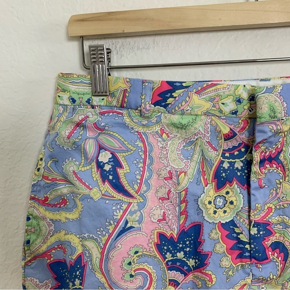 Ralph Lauren Golf Womens Paisley Bermuda Shorts Size 12 Pockets Colorful - Picture 6 of 11